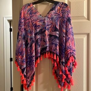 Like-new Lilly Pulitzer Shawl with Tassels